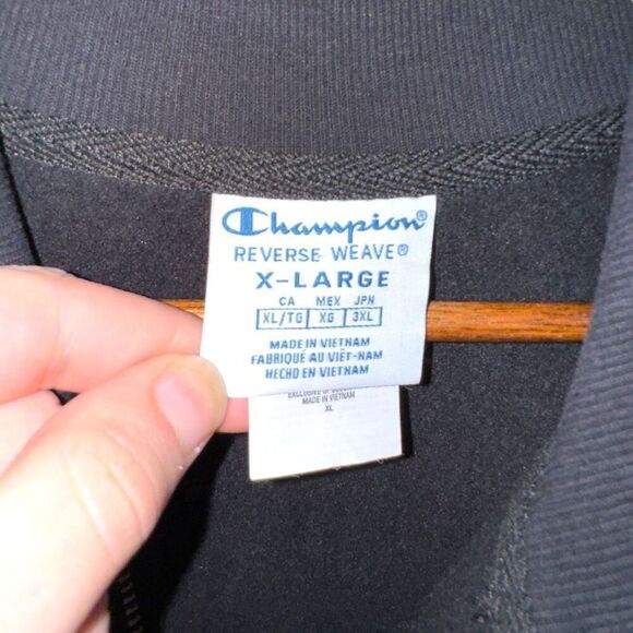 Champion Reverse Weave 1/4 Zip Embroidered Sweatshirt Sz XL - Picture 2 of 10